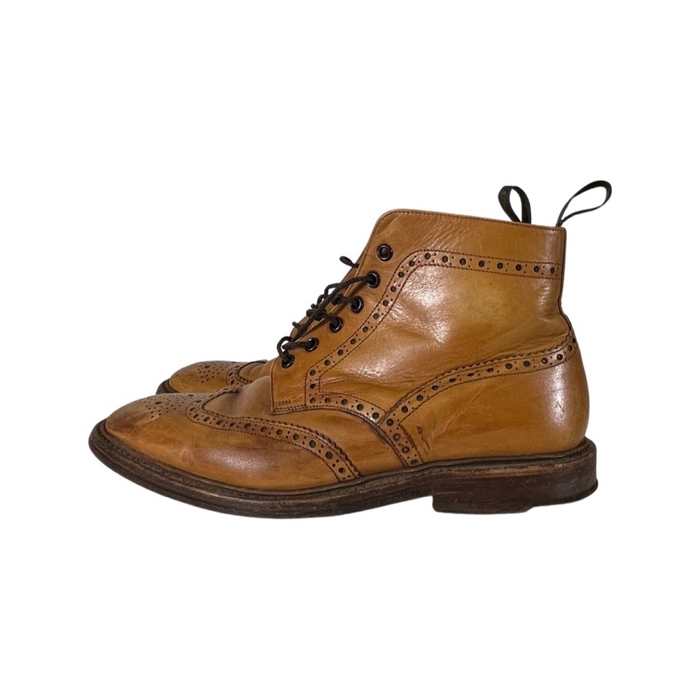 Loake tan leather burford boots size 9